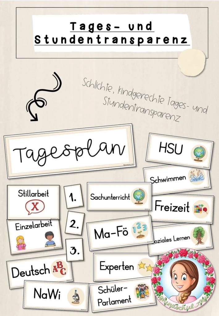 Stundentransparenz Schulstart Klasse 1 - Cover für Klasse 1