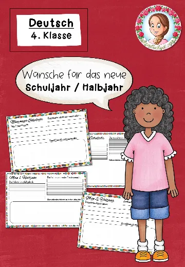 Cover: Wünsche und Vorsätze 2. Halbjahr | Freebie Klasse 1-6 – digitales Unterrichtsmaterial für die Grundschule
