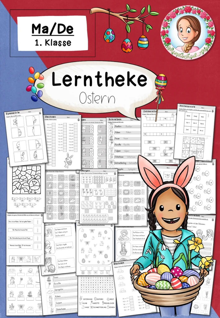 Lerntheke Ostern Mathematik Klasse 1-2 - Cover für Klasse 1-2