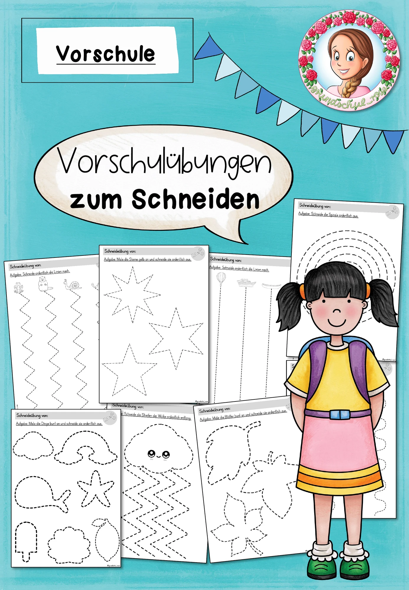 Schneideübungen für die Vorschule | Schneiden lernen in der Kita