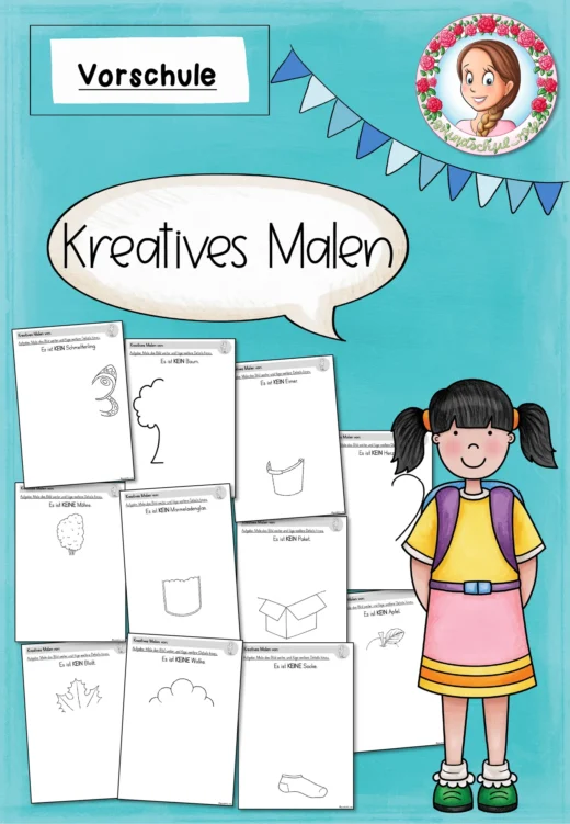 Arbeitsblätter Vorschule & Kita Kreatives Malen