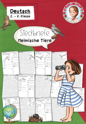 Cover: Heimische Tiere Grundschule | Steckbriefe Wildtiere Sachunterricht Klasse 2-4 – digitales Unterrichtsmaterial für die Grundschule
