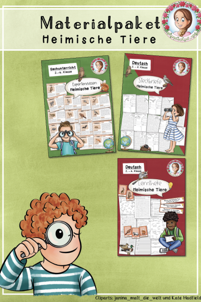 Materialpaket zu den Heimischen Tieren / Heimische Tiere / Wildtiere (832577)