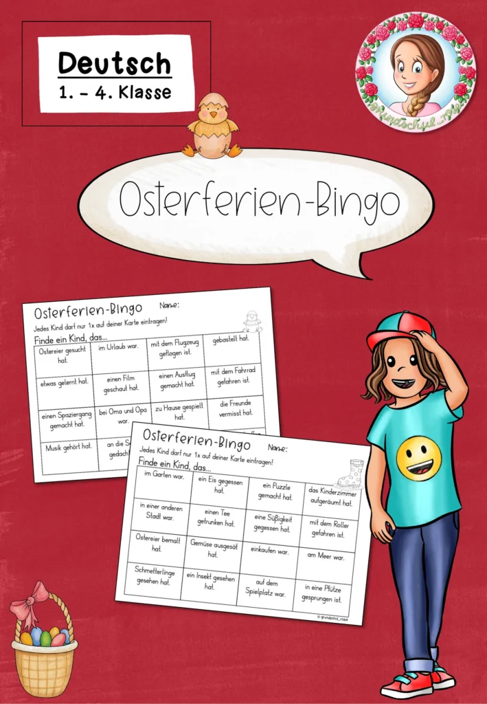 Arbeitsblätter Ostern Deutsch Klasse 1-4 - Cover für Klasse 1-4