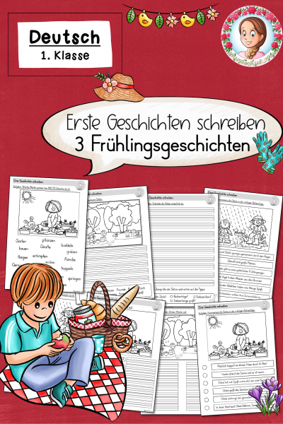 Geschichten schreiben Frühling Klasse 1 (850067)