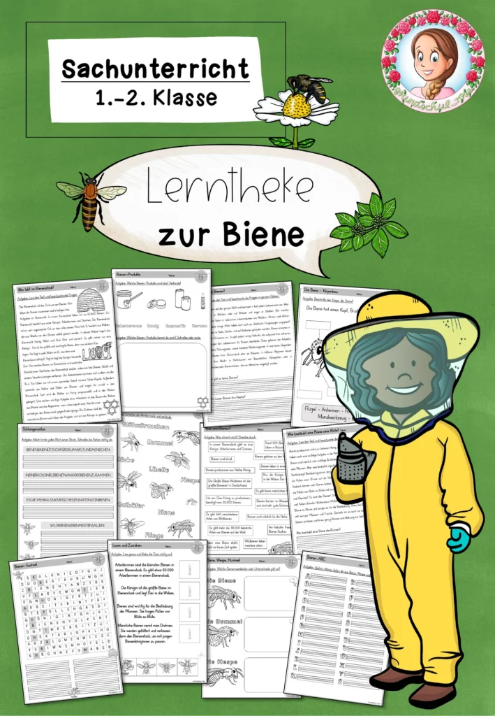 Biene Sachunterricht Klasse 1-2 | Freiarbeit & Lerntheke Cover