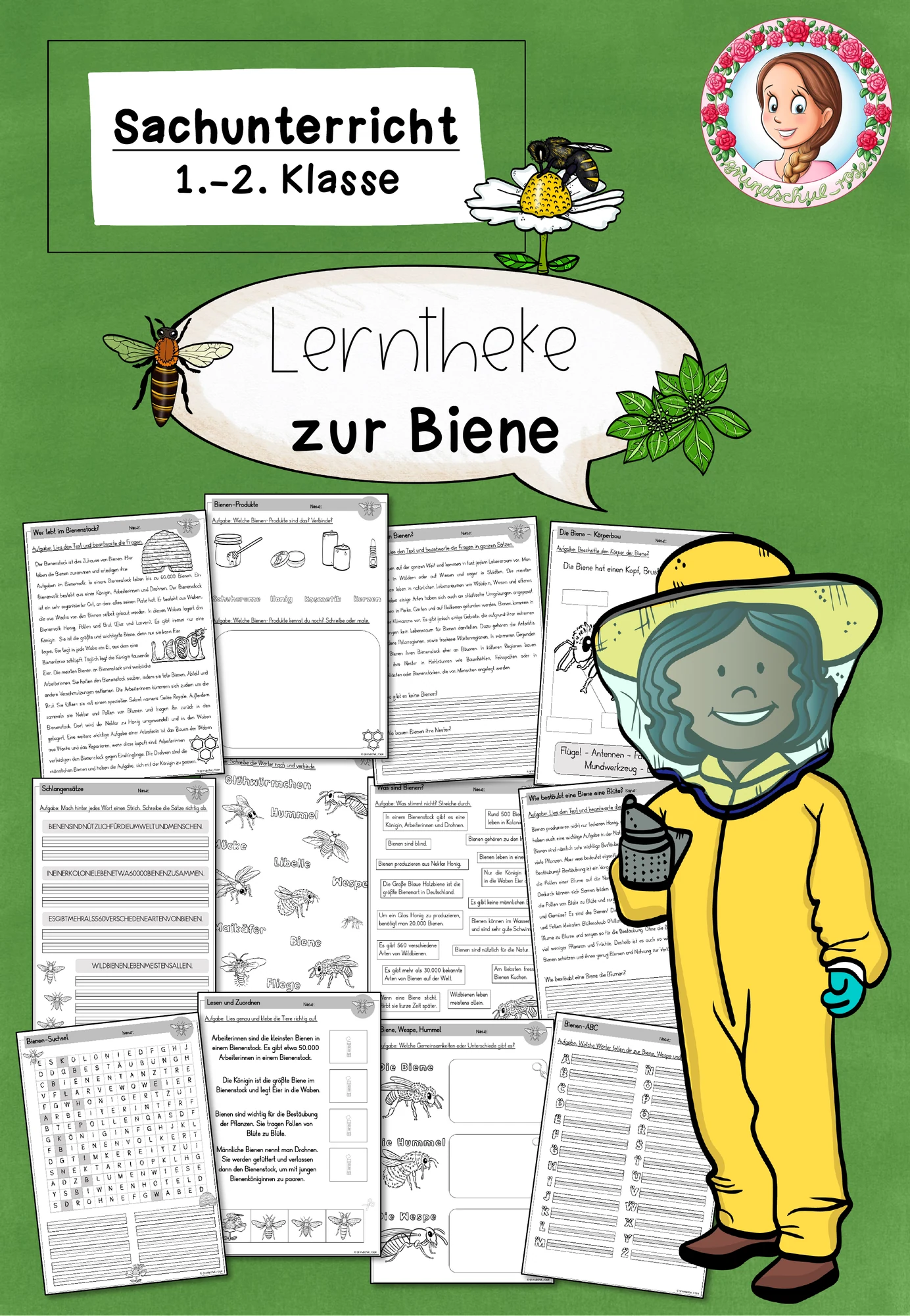 Biene Sachunterricht Klasse 1-2 | Freiarbeit & Lerntheke