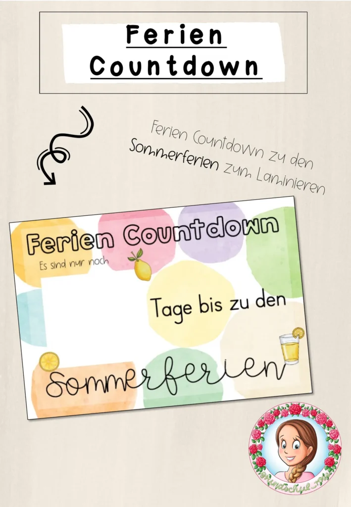 Klassenorganisation Sommer Klasse 1 - Cover für Klasse 1