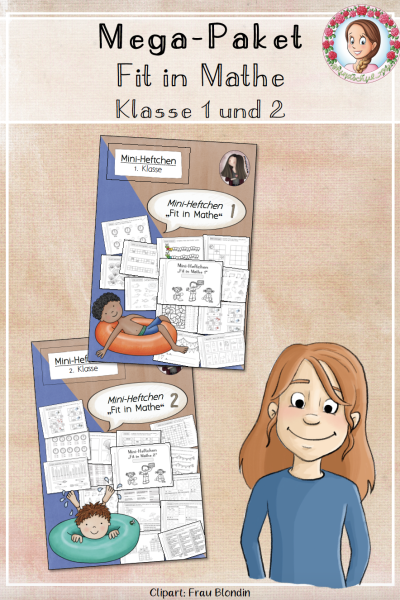 Mathe-Wiederholung Klasse 1 & 2 – Fit in Mathe MEGA-Paket (863707)