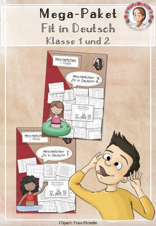 MEGA-Paket Wiederholungsheft Fit in Deutsch (Klasse 1 bis 2)