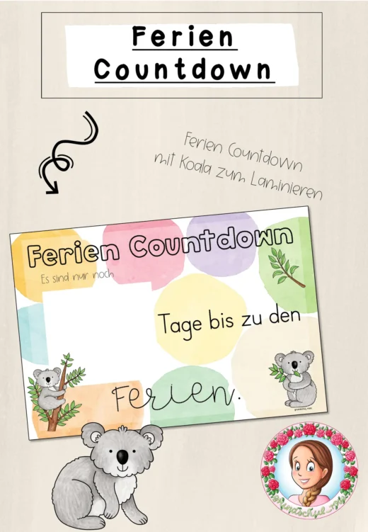 Koala-Klasse: Ferien Countdown (Classroommanagement)