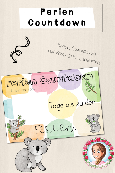 Koala-Klasse: Ferien Countdown (Classroommanagement) (874962)