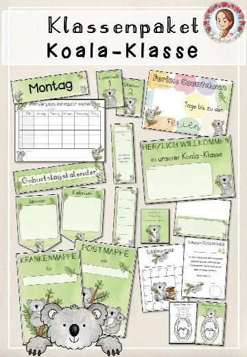 Cover: Klassenpaket Koala-Klasse: Classroommanagement zum Schulstart – digitales Unterrichtsmaterial für die Grundschule