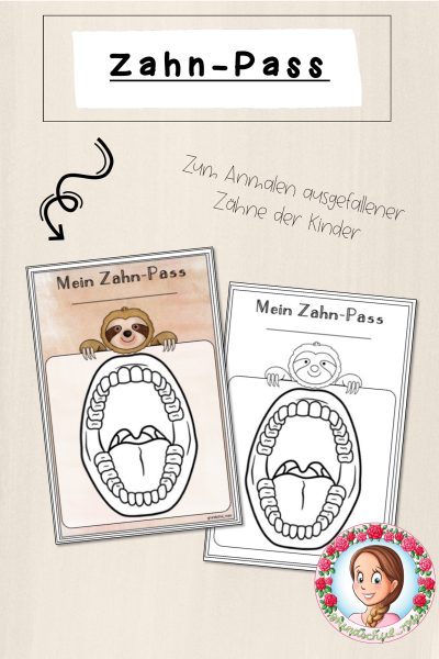 Faultier-Klasse: Zahnpass (Classroommanagement) (887477)