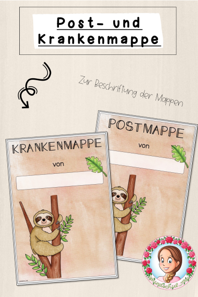 Faultier-Klasse: Post- und Krankenmappe (Classroommanagement) (887516)