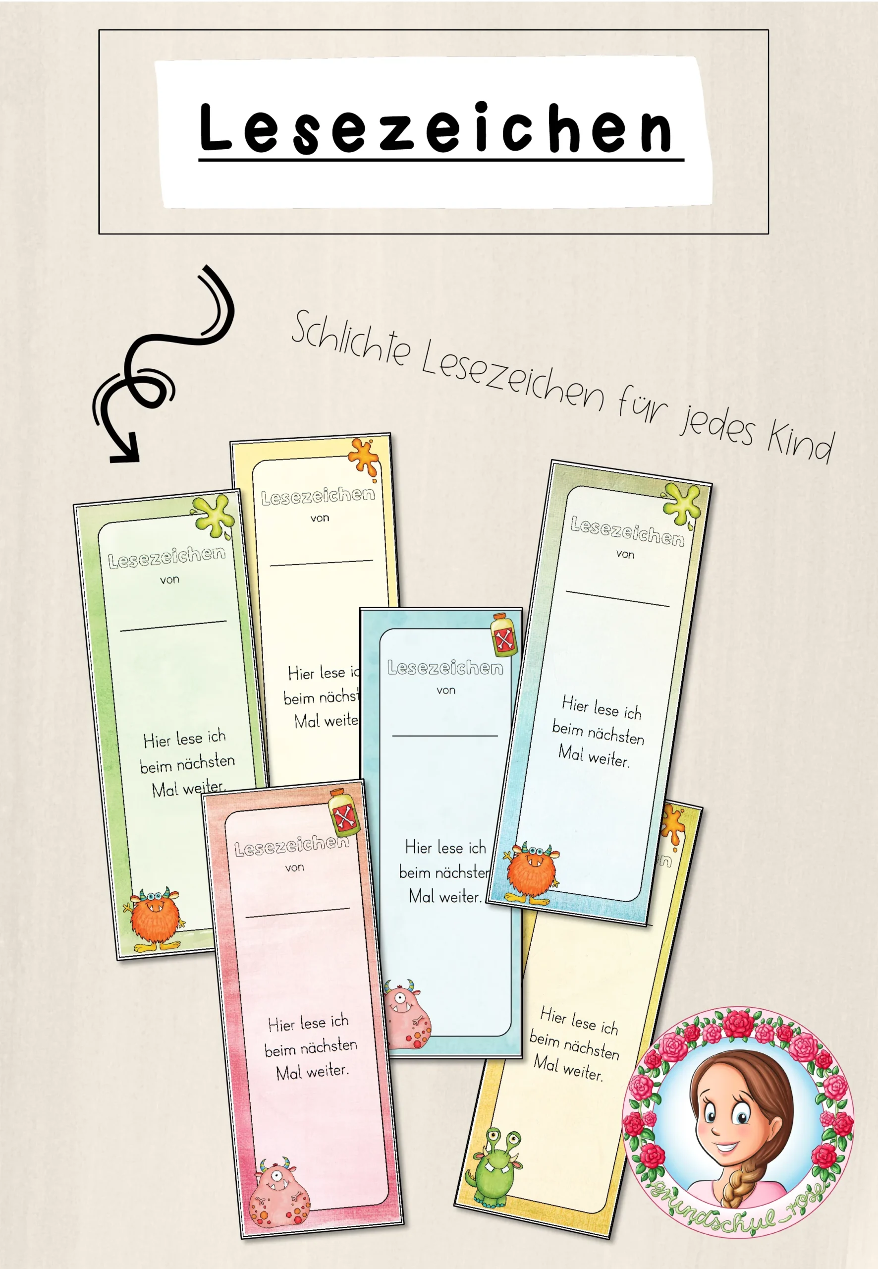 Monster-Klasse: Lesezeichen (Classroommanagement)