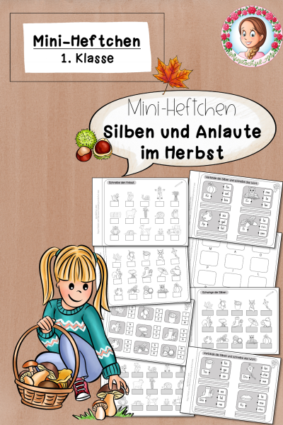 Herbst: Mini-Heftchen zu Silben & Anlauten (1. Klasse) (894980)