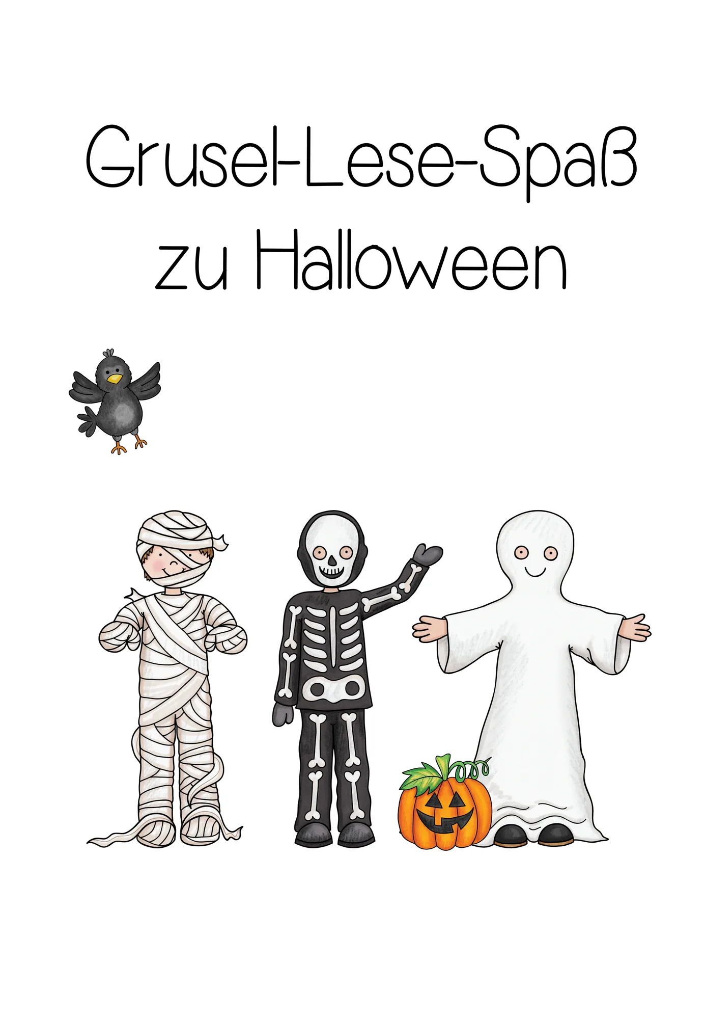 FREEBIE: Kostenloser Grusel-Lese-Spaß zu Halloween – Sinnerfassendes Lesen (2.–3. Klasse)