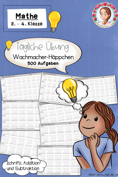 Tägliche Übung Mathe – Schriftliche Rechenverfahren (Addition & Subtraktion) Klasse 3–4 (910200)