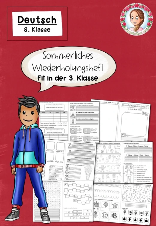 Fit für Klasse 3 Deutsch | Ferienheft Sommer Klasse 2