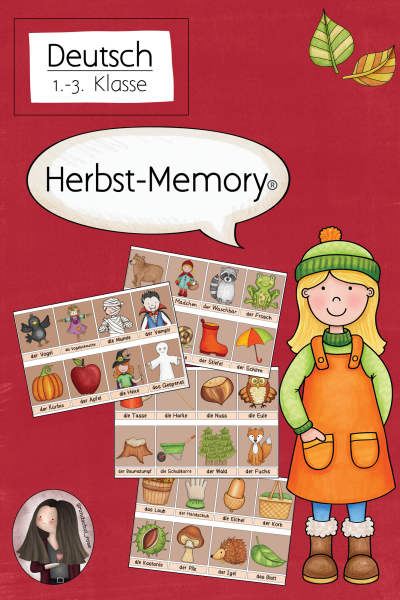 Herbst-Memory® – Lernspiel für die 1. und 2. Klasse (91919)