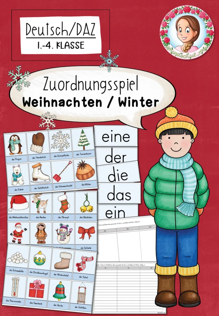 Lernspiel Winter Deutsch Klasse 1 - Cover für Klasse 1