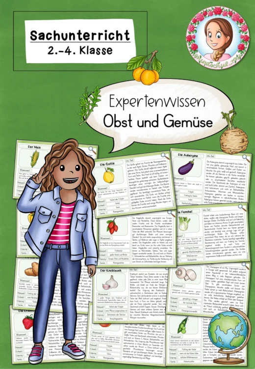 Expertenwissen zum Obst und Gemüse / Ernährung (2.-4. Klasse)