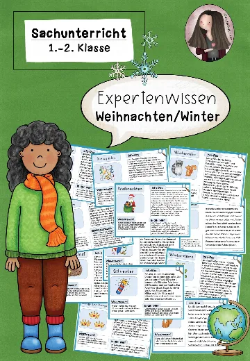 Cover: Wissenskartei Winter (Klasse 1 bis 2) Sachunterricht – digitales Unterrichtsmaterial für die Grundschule