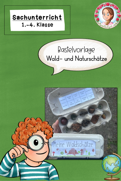 Herbst: Bastelvorlage für Wald- und Naturschätze (1.-4. Klasse) FREEBIE (971880)