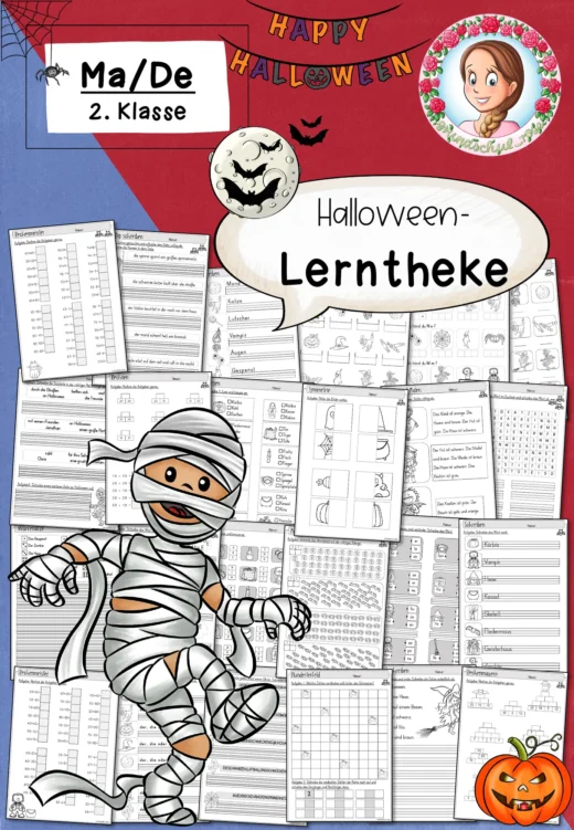 Halloween-Lerntheke (2. Klasse)