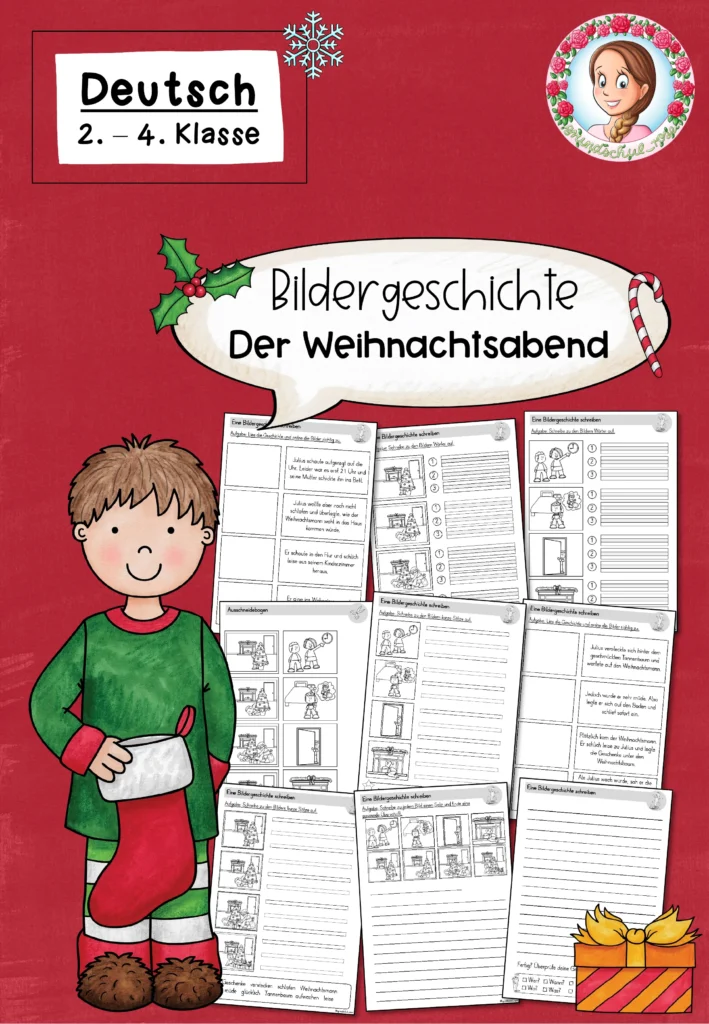 Cover Bildergeschichte Weihnachten Weihnachtsgeschichte schreiben Klasse 2-4