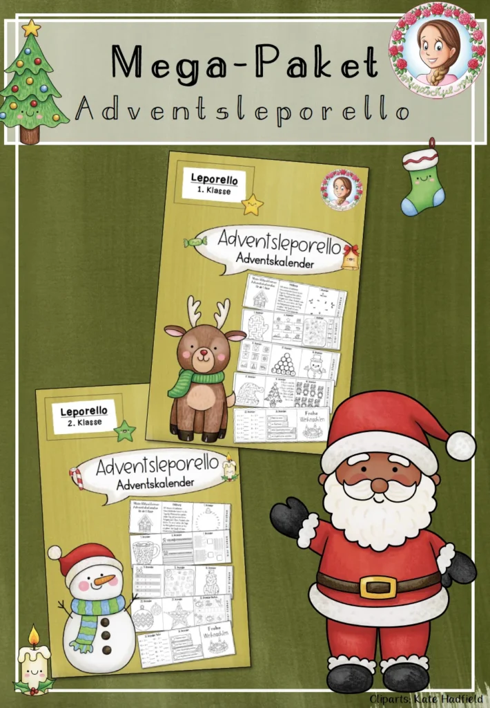 Materialpaket Weihnachten Klasse 1-2 - Cover für Klasse 1-2
